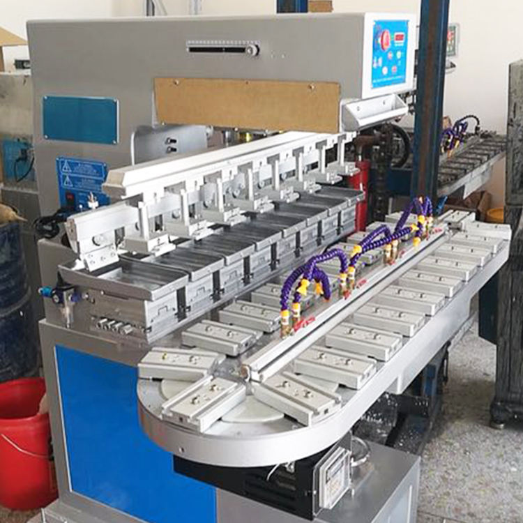 Eight Colors Pad Printing Machine with Conveyor for Toys