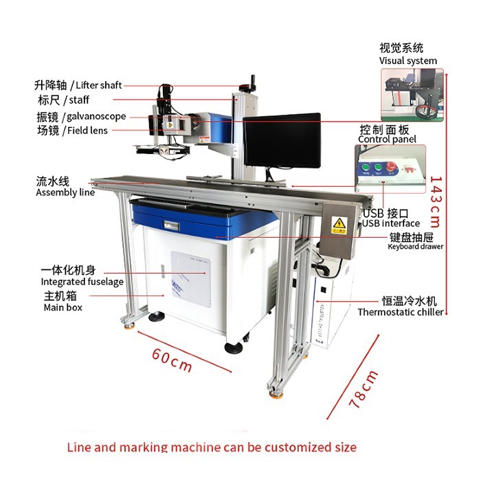 Automatic Visual Positioning UV Laser Marking Machine