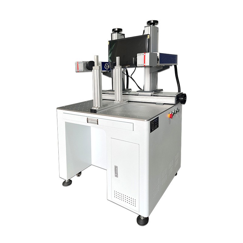 Double Heads Fiber Laser Marking Machines