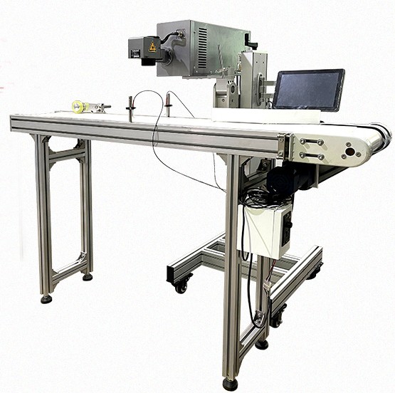 Online Flying Laser Date Coding Marking Machine