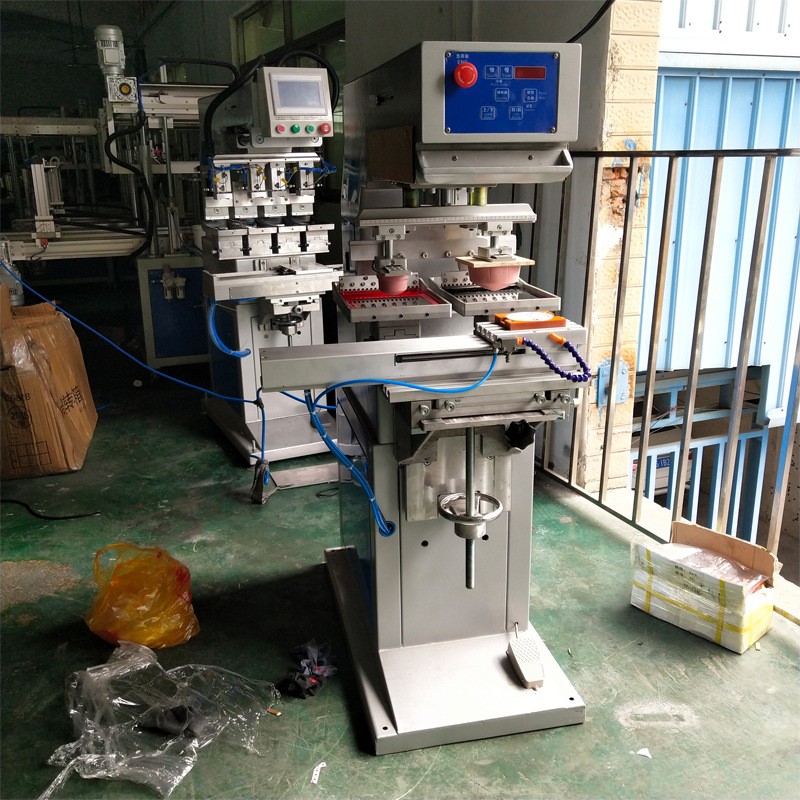 Two Colors Ink Cup Tampo Printing Machine 