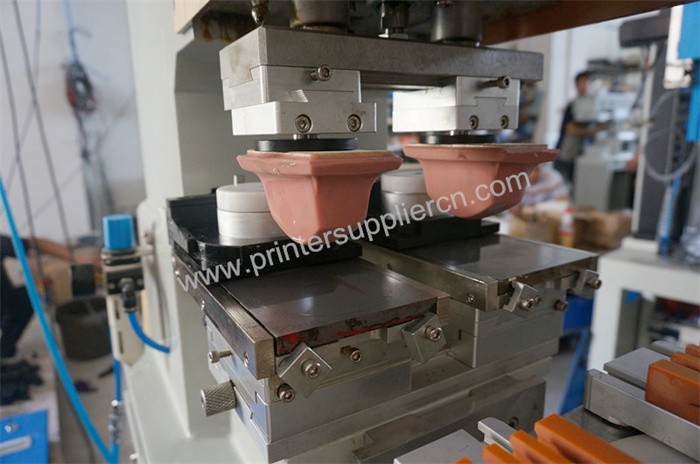 Two Colors Rotary Closed Ink Cup Serigraphy Machine